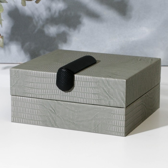 Шкатулка для украшений «Классика» экокожа, набор 2 шт. Шкатулка для украшений «Классика» экокожа, набор 2 шт.