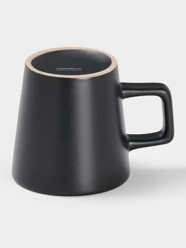 Кружка Доляна Кружка Доляна "Гранит" 340 мл черный матовый