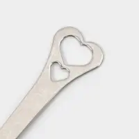 Ситечко для чая Доляна &laquo;Сердце&raquo;, 14.5&times;4 см, нержавеющая сталь, серебристое