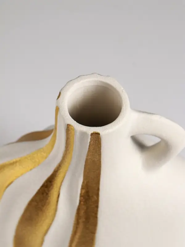 Ваза для цветов &laquo;Оделис&raquo;, 21.5&times;16 см, керамика, белая