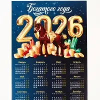 Календарь 2026 «Богатого года», А3