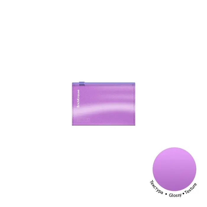 Папка-конверт на ZIP-молнии Card Size, 180 мкм, ErichKrause, Glossy Candy, глянцевая, с тиснением, полупрозрачная, микс Папка-конверт на ZIP-молнии Card Size, 180 мкм, ErichKrause, Glossy Candy, глянцевая, с тиснением, полупрозрачная, микс