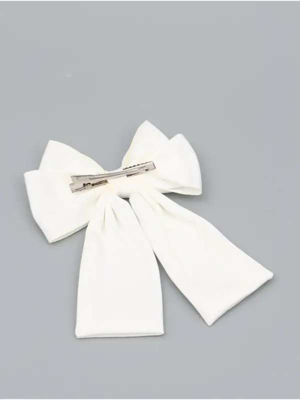Бант для волос на заколке с лентами, белый, Коты аристократы Бант для волос на заколке с лентами, белый, Коты аристократы