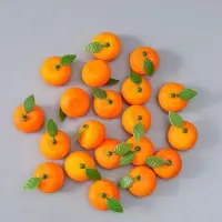 Муляж "Мандарин" (фасовка по 20 шт) 3,5 см, оранжевый
