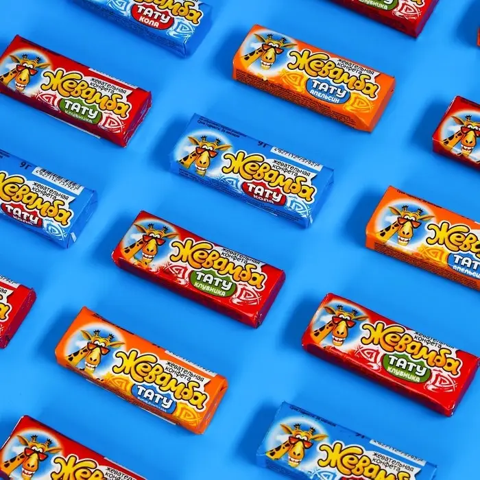 Конфеты жевательные Конфеты жевательные "Жевамба тату" Ассорти, 9 г