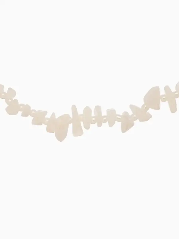 Ожерелье из камня, 45 см, белое