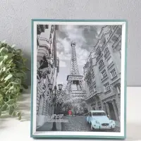 Фоторамка пластик 20х25 см "Данте" голубая лагуна 26х21х2,5 см