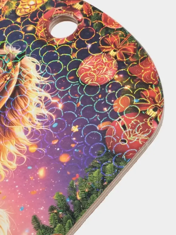 Доска разделочная сувенирная Дарим Красиво «Символ года. Богатства и процветания!», дерево, 27.5×19.5×0.5 см, разноцветная