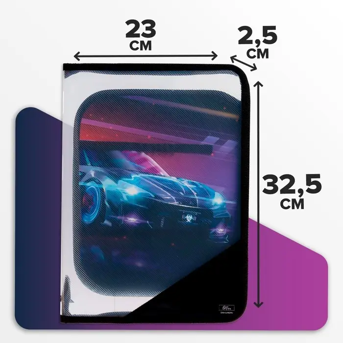 Папка для труда, А4, пластиковая, 23&times;32.5&times;2.5 см &laquo;Тачка&raquo;