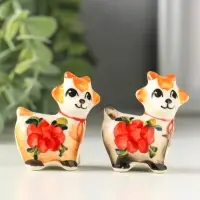 Фигурка фарфор &laquo;Козлик Иванушка&raquo;, 4.8 см, гжель, цветная, МИКС