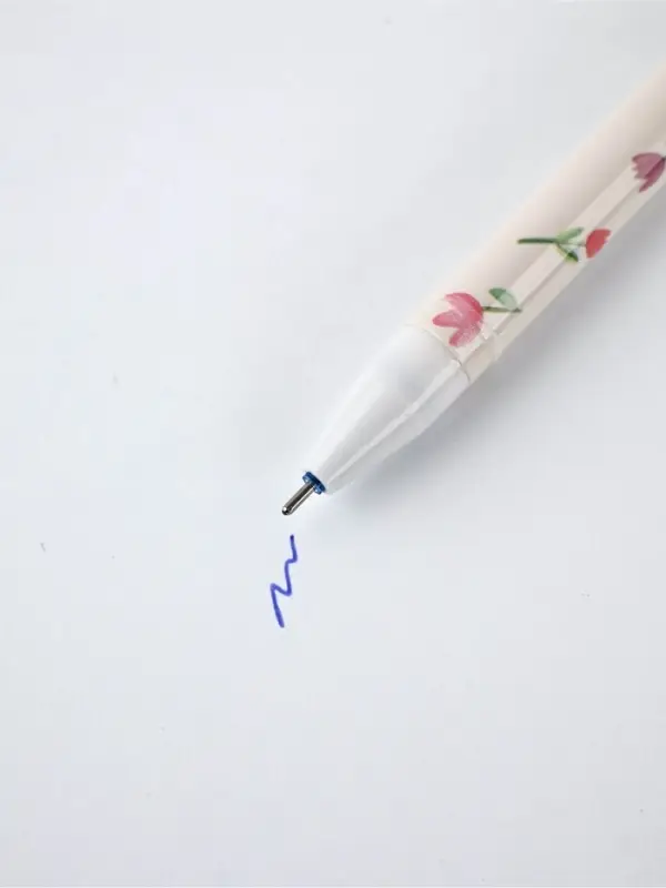 Ручка пластик пиши-стирай с колпачком Ручка пластик пиши-стирай с колпачком "Не ручки, а лапки", синяя паста, гелевая 0,5 мм