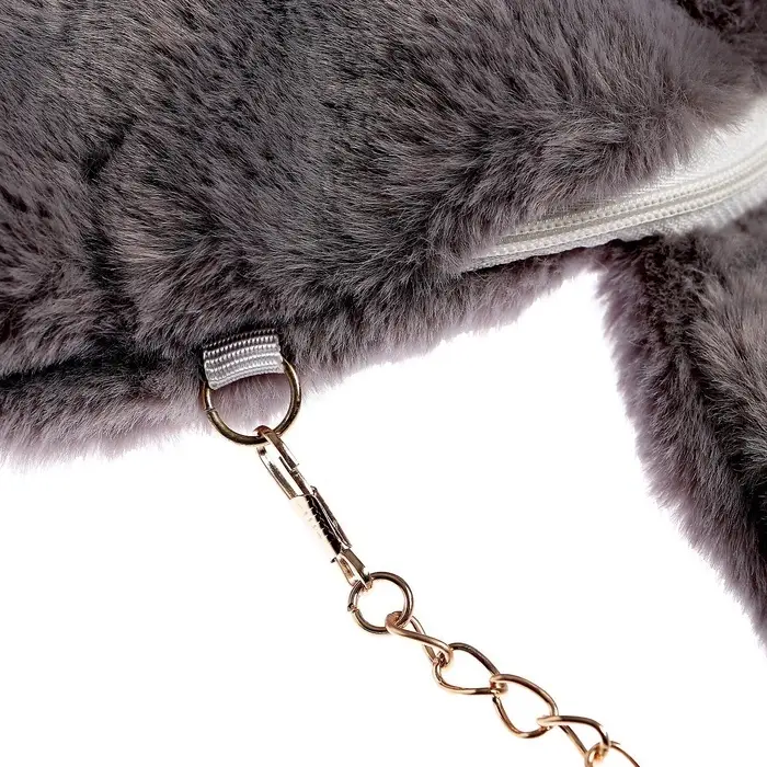 Сумка детская &laquo;Зайчик&raquo;, 20&times;20 см, серая