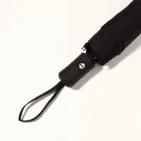 Зонт автоматический Black, 3 сложения, 8 спиц, R=48/55 см, d=96 см, чёрный