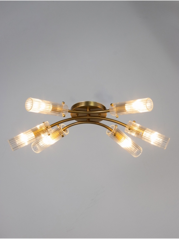 Люстра Люстра "Рико" 6х40Вт Е27 бронза 60х40х20см