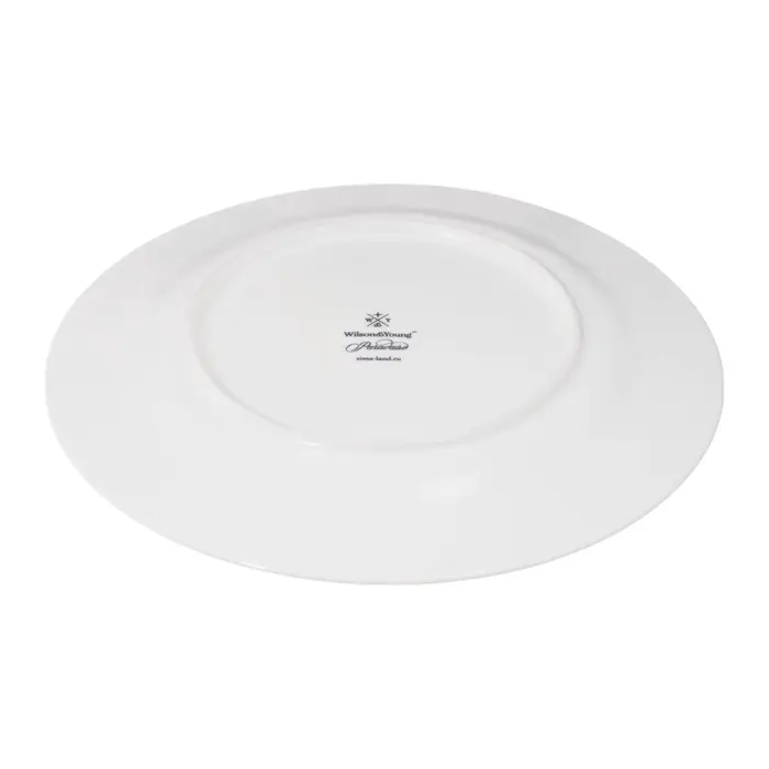 Тарелки WY Paradise, d=25.5 см, набор 2 шт., фарфор, белые, розовые