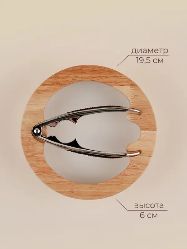 Орешница с орехоколом SL Home &laquo;Тренто&raquo;, 2 предмета: орешница, орехокол, фарфор