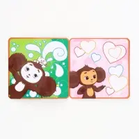 Раскраска многоразовая &laquo;Чебурашка&raquo;, 16&times;16 см, с маркерами, 12 стр.