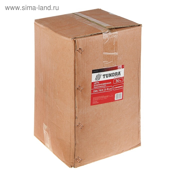 Цепь длиннозвенная ТУНДРА krep, DIN763, диаметр 8 мм, сварная, оцинкованная, 30 м Цепь длиннозвенная ТУНДРА krep, DIN763, диаметр 8 мм, сварная, оцинкованная, 30 м