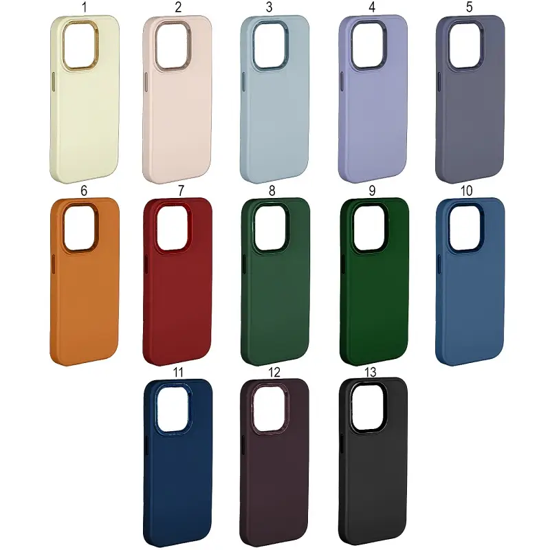 Чехол для iPhone 14 Pro матовый с цветной камерой (в пакетике)