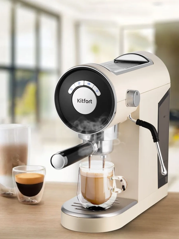 Кофеварка рожковая КТ-783 - 1360 Вт Кофеварка рожковая КТ-783 - 1360 Вт