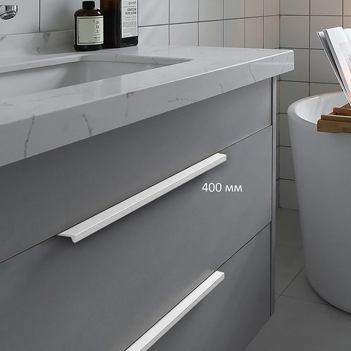 Ручка CAPPIO RT001WH, L=400 мм, м/о 256 мм, цвет белый, 4 шт. Ручка CAPPIO RT001WH, L=400 мм, м/о 256 мм, цвет белый, 4 шт.