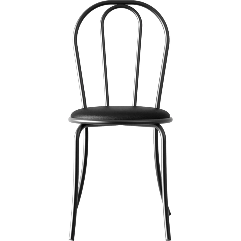 Стул для столовых UD_Венский СМ-7/6 каркас-черный к/з-черный К-01