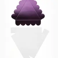 Коробка для печенья, кондитерская упаковка с пластиковой крышкой, &laquo;Фиолетовая&raquo;, 18&times;3 см