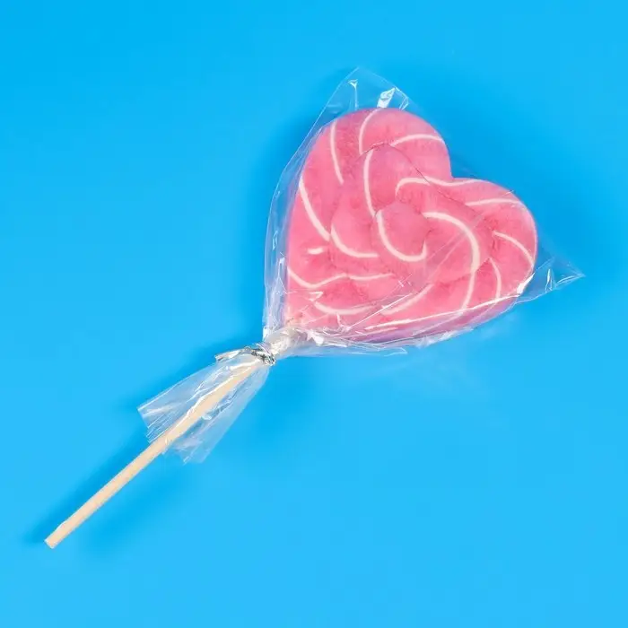 Карамель леденцовая "Сердце" в открытке, 30 г