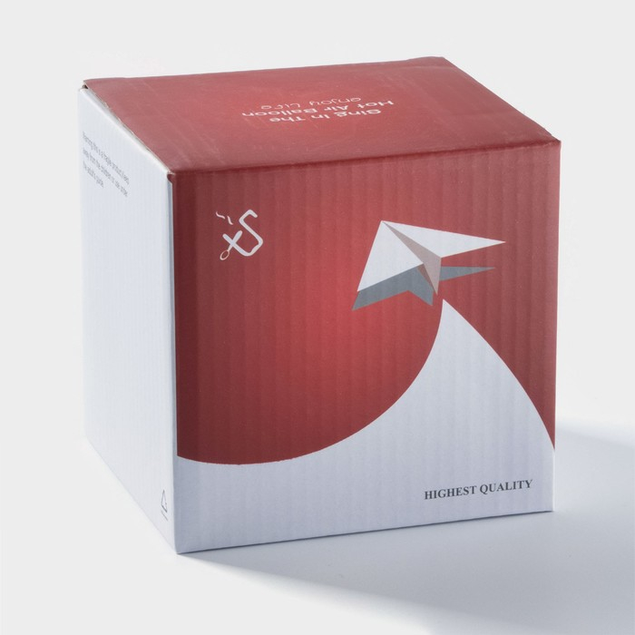 Кружка керамическая с деревянной крышкой и ложкой &laquo;Кактус&raquo;, 380 мл, цвет МИКС