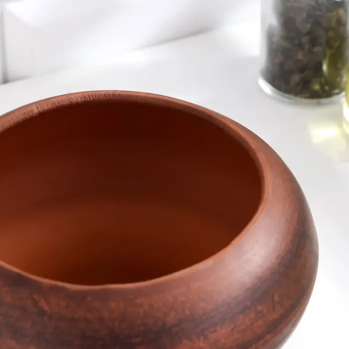 Горшок для жаркого &laquo;Классика&raquo;, 600 мл, 13&times;14 см, красная глина