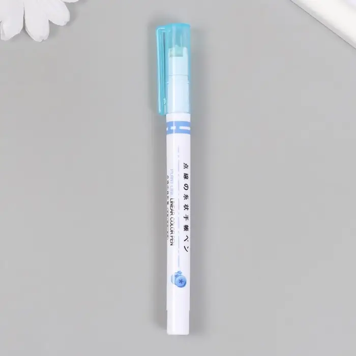 Ручка-печать роликовая для творчества "Штрихпунктирная линия" 13 см