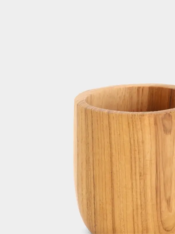 Кружка, 8&times;8&times;12 см, тиковое дерево