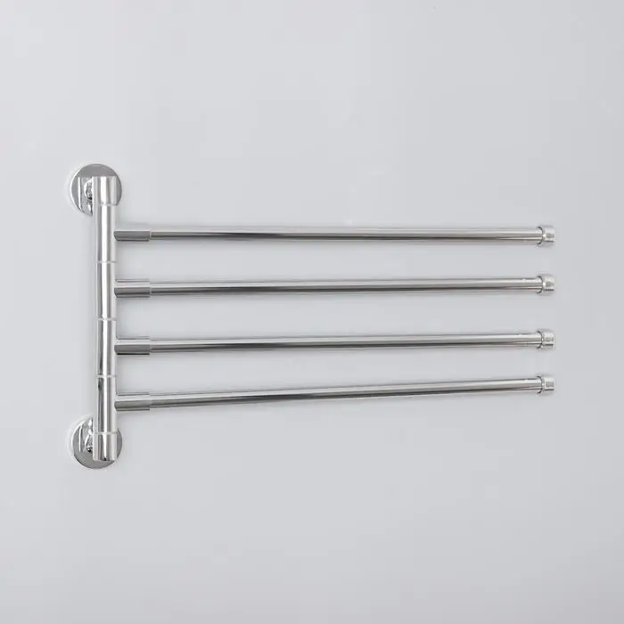 Держатель для полотенец с 4-мя поворотными панелями, Accoona A121-4, хром