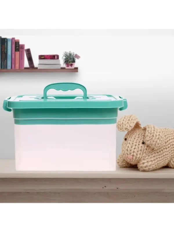 Контейнер для хранения с крышкой и вкладышем 6.5 л, цвет пыльно-голубой