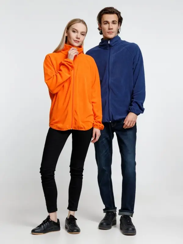 Куртка флисовая унисекс Fliska, темно-синяя, размер XL/XXL Куртка флисовая унисекс Fliska, темно-синяя, размер XL/XXL