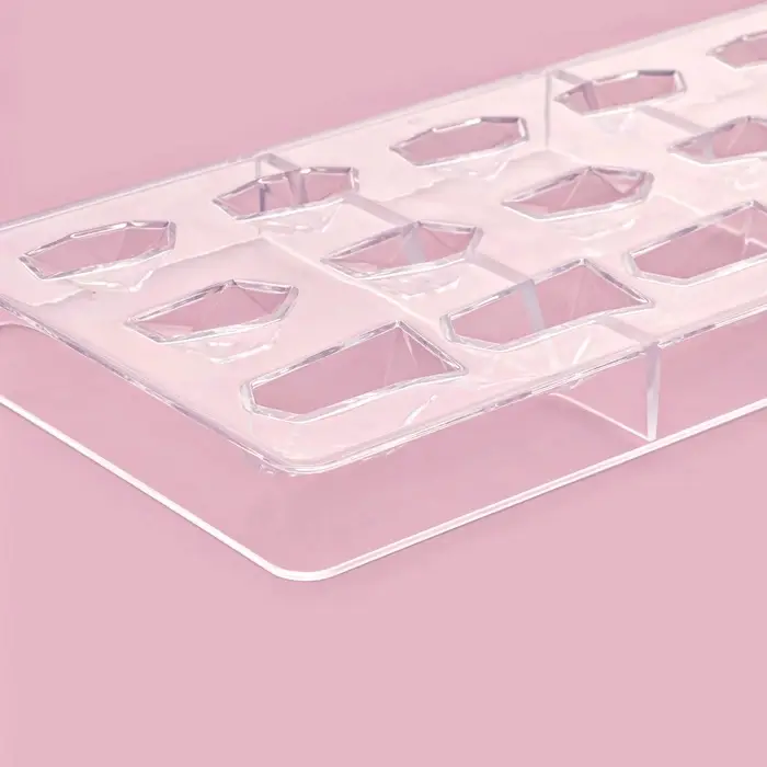 Форма для шоколада и конфет KONFINETTA &laquo;Драгоценные камни&raquo;, 33&times;16.2 см, 15 ячеек, 2.5&times;3/4.5 см, пластик, прозрачная