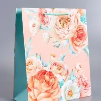 Пакет подарочный ламинированный &laquo;Чувства&raquo;, 26&times;12&times;32 см
