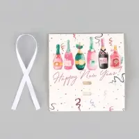 Коробка подарочная новогодняя складная &laquo;Новый год&raquo;, 16.5&times;12&times;5 см, с лентой