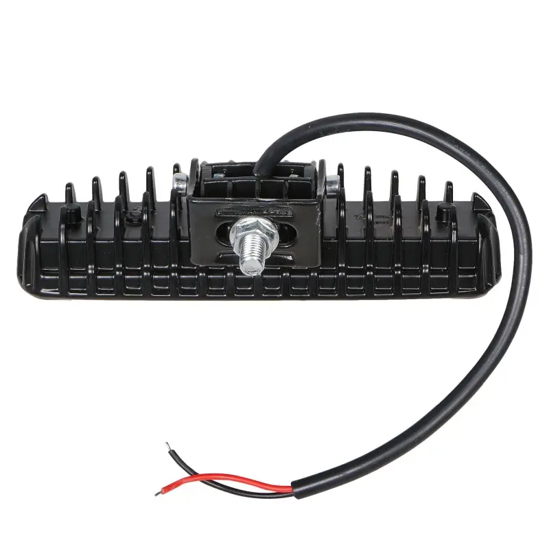 Фара светодиодная прямоугольная, 6 LED 4D линза, 18W, (157х42х40) 12/24V