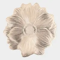 Набор салфеток для стола Доляна &laquo;Цветок&raquo;, 38&times;38 см, 4 шт., ПВХ, золотистый