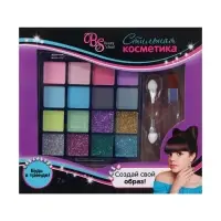 Тени для век для девочки, с кистью, аппликатором