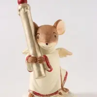 Фигурка новогодняя &laquo;Мышонок-ангел&raquo;, 12 см, полистоун