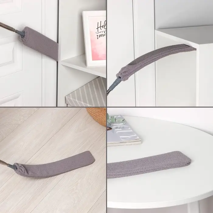 Щётка для пыли, плоская насадка 40&times;7.5 см, пушистая насадка 41&times;13 см, телескопическая ручка 230 см