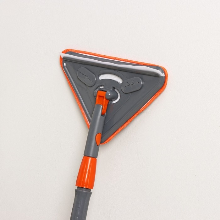 Щётка для окон Raccoon, фигурная, телескопическая стальная ручка 80(125) см, водосгон силикон 26 см, насадка из микрофибры 26×17,5 см Щётка для окон Raccoon, фигурная, телескопическая стальная ручка 80(125) см, водосгон силикон 26 см, насадка из микрофибры 26×17,5 см