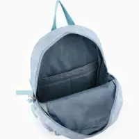Рюкзак школьный на молнии, с отделами, карманами, размер 29&times;11&times;40 см, голубой