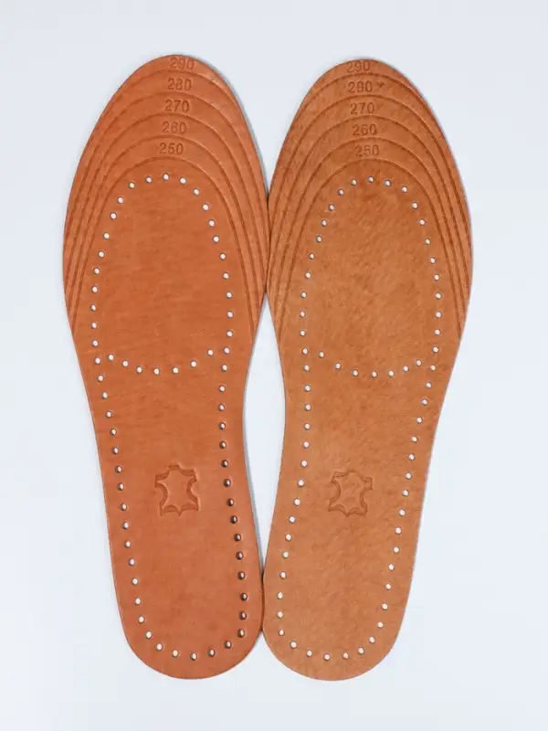 Стельки для обуви, универсальные, р-р RU до 45 (р-р Пр-ля до 45), 28.5 см, пара, коричневые