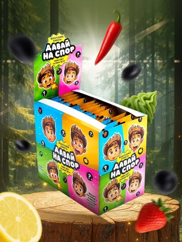 Конфеты жевательные &laquo;Давай на спор&raquo;, 15 г