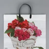 Пакет "Пинк", полиэтиленовый с пластиковой ручкой, 38 х 34 + 3 см, 90 мкм Пакет "Пинк", полиэтиленовый с пластиковой ручкой, 38 х 34 + 3 см, 90 мкм