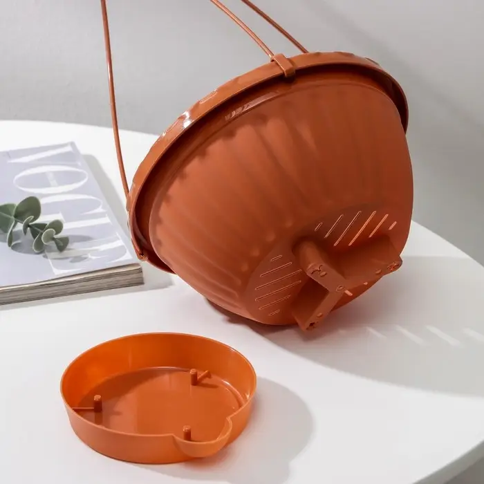 Кашпо уличное с прикорневым поливом «Мирабель», 1,5 л, цвет коричневый