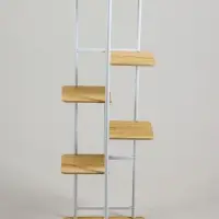 Подставка для цветов Greengo, 6 полок, 36&times;23&times;106 см, напольная, каркас металл, полки МДФ, белая